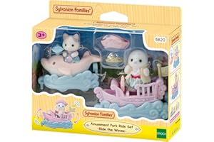Sylvanian Families - 5820 Amusement Park Ride Set -Ride The Waves- Dollhouse Playsets
