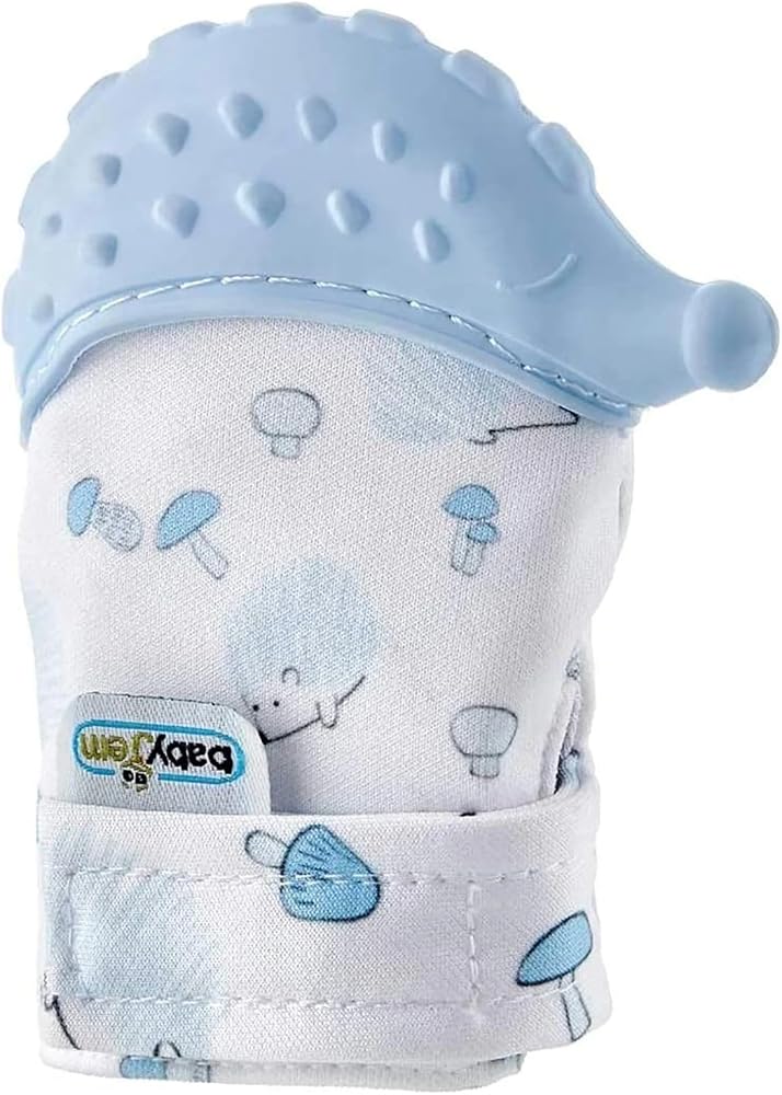 BABYJEM DİŞ KAŞIYICI ELDİVEN KİRPİ MAVİ
