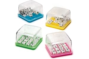 Baker Ross AR490 Mini Word Games Value Pack — Novelty Toys for Kids, Perfect Party, Loot or Prize Bag Filler (Pack of 4), Asst Colours