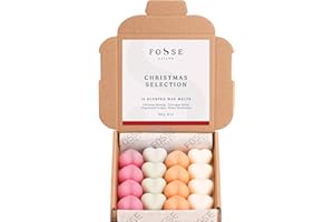 FOSSE LIVING Christmas Selection Strong Scented Wax Melts 16 Pack - The Gift for Every Occasion – Christmas Morning, Norwegian Spruce, Gingerbread Cookies and Winter Wonderland