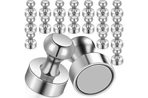 ‎FPMYB Magnete Stark 20 Stück Mini Magnetenn 12 X 16mm Neodym Magnete Extra Stark, Magneten für Magnettafel, Starke Magnet für Kühlschrank, Stecktafel, Pinnwand, Notenmagnete, Whiteboard