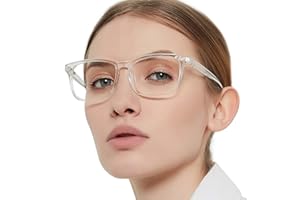 OCCI CHIARI Stylish Blue Light Blocking Reading Glasses for Women, Large Readers Glasses，Women's Rectangle Reading Glasses 0 1.0 1.25 1.5 1.75 2.0 2.25 2.5 2.75 3.0 ...6.0