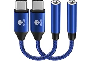 Adapter USB C na gniazdo 3,5 mm, Stouchi USB C adapter gniazda audio typu C na 3,5 mm Hi-Fi DAC kompatybilny z Samsung Galaxy S23/S22/S21, Pad Air 4 Pad Pro 2022, Note20, Pixel 7, Pad mini