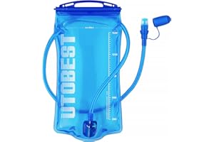UTOBEST Hydration Bladder, Water Bladder 1L 1.5L 2L 3L, BPA Free, Leak Proof Water Reservoir for Running Cycling Hiking Camping, UTR201