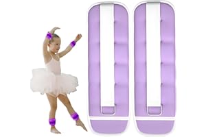 LEXICANMHS Mankiety obciążające 2 szt., Zestaw regulowanych obciążników na kostki, Mankiety obciążające stopę/nadgarstek, Odpowiednie dla początkujących i dzieci Ćwiczenia taneczne, spacery,fioletowy