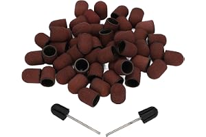 lyrlody Nagelslipkapslar Nagelsliphuvuden Slipband Nagelborrbits-set Polering Slipning Trimming Enkel Installation Stabil Prestanda med Axel för Naglar Glas Plast Metall Sten Keramiska
