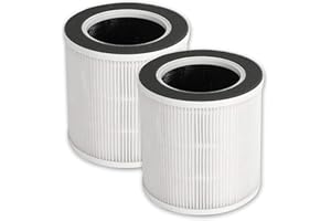 PUREBURG ErsatzFilter kompatibel mit KLAMER 300i und Tristar AP-4787 & KOENIC KAP2521, Hokeki VK-6067B & Ultima Cosa Aria Fresca 300 Luftreiniger, 2er-Pack H13 HEPA