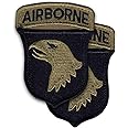 101st Airborne New OCP Patch and Airborne Tab Sewn Together W/Hook Fastener (Pair)