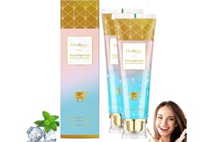 BETYBOPT Dentifrice blanchissant à la Niacinamide,2PCSNiacinamide Intensif Whitering,Whitening Toothpaste,Dentifrice blanc éblouissant,élimine les taches et blanchit,haleine fraîche Retrait Intensif Des Taches