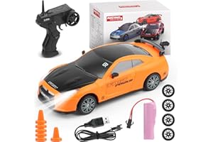 Mineup RC Drift Car, Zdalnie Sterowany Samochód 1:24, 30 km/h, 4WD, 2,4 GHz, Z Pilotem, Zabawka Wyścigowa Z Oświetleniem LED