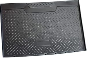 Recambo Bac de coffre pour Renault Kangoo II, 5 places | à partir de 2008 | Ajustement parfait avec bord en noir, plastique flexible et caoutchouc