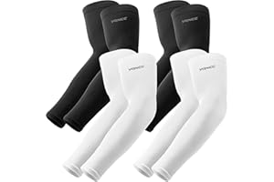 YQXCC 4 Pares Mangas del Brazo Protección UV - Cubierta de Tatuaje Mangas de Enfriamiento para Hombre Mujer Deportes Ciclismo Golf