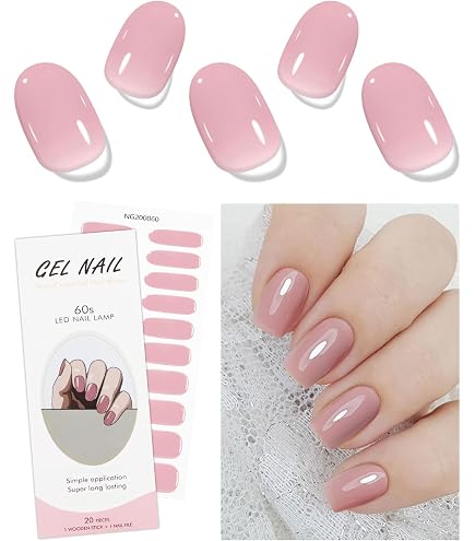 Ceboic UV-Gel-Nagelfolien Set – 20 Stück, Halbgehärtet, Mit Zubehör, Langlebig Und Einfach Aufzutragen