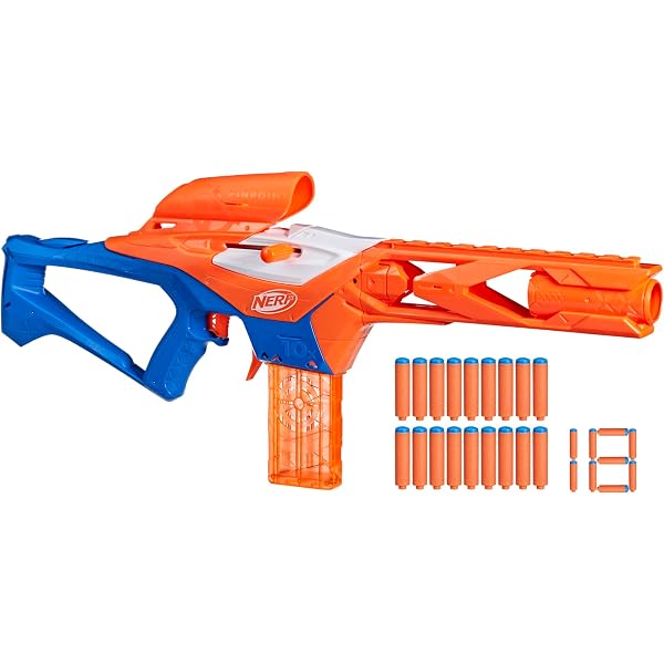 Nerf Zombie Corrupter – Lanzador De Dardos Con Decoración Graffiti, Clip De 18 Dardos Y Almacenamiento Para 6, Incluye 22 Dardos Elite