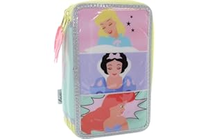 il megastore dei giocattoli e Giochiamo Astuccio Completo Principesse 2024-2025 - Astuccio Triplo Scomparto con 3 Zip