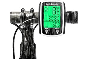 MANTOTO Bike Computer Universal Cycling Computer 19 Functions IP54 Waterproof Bicycle GPS Speedometer Odometer Wired Cycle Computer with Backlit LCD Touch Screen,Auto Start/Stop for MTB Road