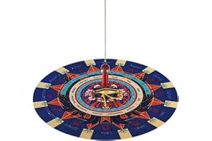 ETUCYNG Estera de péndulo,Estera de péndulo Redonda, Almohadilla para Tablero de astrología, Alfombrilla de péndulo para Tomar Decisiones de Forma Redonda, Alfombrilla de ratón con péndulo de