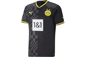 PUMA INDUSTRIES Borussia Dortmund Men's 2022/23 Season Official Away Jersey