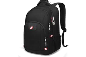 Della Gao Laptop Rucksack Herren, Arbeit Business Rucksack Wasserdicht Rucksack Schule Tasche Damen Daypack mit USB Ladeanschluss Rucksack für Männer Frauen Schule Arbeit Reisen