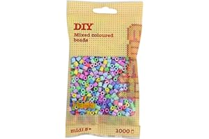 Hama Beads Bag | Approx. 1000 Midi Fuse Beads | Mosaic Decoration Arts & Craft for Creative Children Ages 5+ | Mix 50