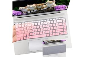 i-Tensodo Lot de 2 housses de clavier pour ordinateur portable HP Elitebook 440 445 645 g8 g9 g10 de 14", HP Probook 14" - Opink + transparent