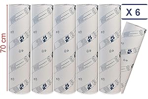 DÉLIKTESS MFB Provence® - Draps D'examen ouate Luxe 70 cm - 6 Rouleaux - Dimension 70x35cm