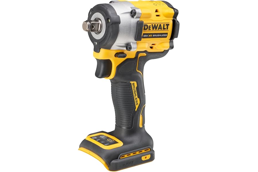 DEWALT 18V XR Brushless Cordless 1/2" Hog Ring Compact Impact Wrench, Bare, DCF921N-XJ