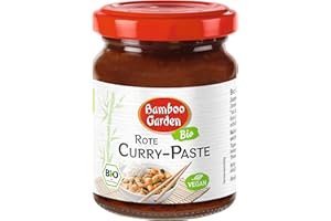 ‎BAMBOO GARDEN Bamboo Garden Bio Curry Paste rot, 125 g (Verpackungsdesign kann abweichen)