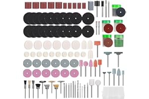 JREHUIG Zestaw 230 narzędzi wielofunkcyjnych, akcesoria do narzędzi obrotowych, akcesoria do elektronarzędzi do cięcia, wiercenia, szlifowania, polerowania, projektów rzemieślniczych i kreacji dla