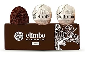 Elimba Kakao Kugeln Intense (3er Pack) - [Das Original] - Bekannt aus der Gründer Show von VOX - 100% BIO & vegan - Premium Criollo-Rohkakao Trinkschokolade mit min. 50% Kakaoanteil