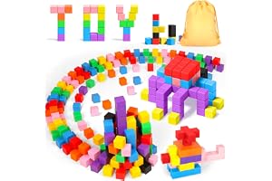JUQG 96 stycken magnetiska byggklossar, leksaker, magnetiska byggleksaker, pedagogiska byggklossar, leksaker, byggleksaker fö