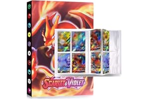 LARIAU Raccoglitore carte 4 tasche, Album per giochi di carte collezionabili, Album di carte, Porta carte, 30 pagine possono contenere 240 card (Q2)