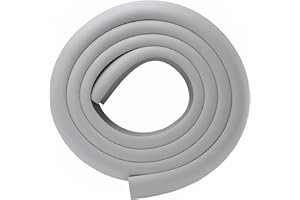 M2cbridge L Shape Extra Thick Furniture Table Edge Protectors Foam Baby Safety Bumper Guard 2 M (Grey)