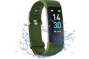 Septoui Montre Connectée Femme Homme, Montre Sport Podomètre Fitness Tracker d'Activité Sommeil Fréquence Cardiaque Tension Artérielle SpO2 Calories Smartwatch IP68 Etanche Bracelet Connecté
