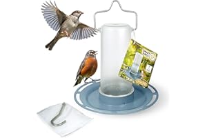 SWISSINNO Vogeltränke „Zug“ SMAR Birds Hellblau – UV resistente Vogeltränke aus robustem PC und ASA Kunststoff – Wasserspender für Wildvögel Balkon Terrasse Garten – Langlebig + leicht zu reinigen