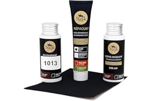 SOFOLK DEPUIS 1989 SOFOLK Kit di rinnovamento in Pelle e Similpelle: Riparazione + Pittura + Vernice Protettiva - Volante, Sedile Auto, Poltrona, Scarpe (1013)