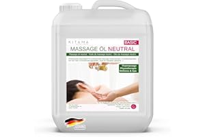 Kitama MyThai olejek do masażu, neutralny 10 l, 10 l, olejek do masażu, 10 l, bez zapachu i perfum, do masażu, do masażu tajskiego, spa wellness