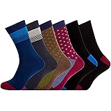 segnalibro Calze da Uomo Cotone Confortevoli Classiche Calze,6 Paia
