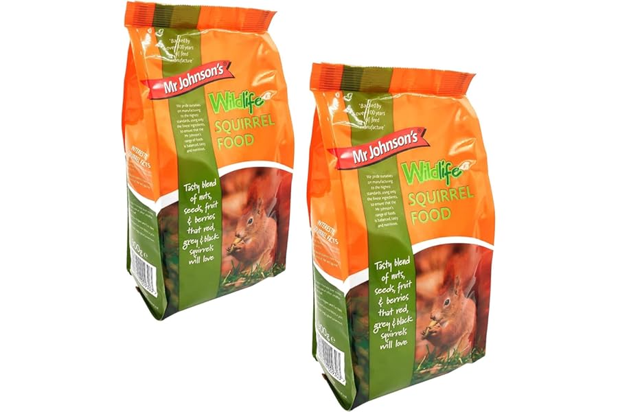 Mr Johnson's Wildlife Squirrel Food 900g x 2 Pack