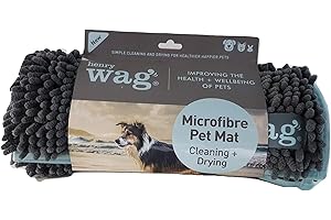 Henry Wag Pet Noodle Mat - Soft & Highly Absorbent Microfibre, Muddy Pet Accessories, Quick Drying - Designed for Horses - 3 sizes