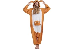 SimZoo Tier-Einteiler-Pyjama für Erwachsene, Tier-Cosplay-Kostüm Nachtwäsche für Männer und Frauen, Einteilige Unisex-Hauskleidung