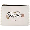 Pochette Témoin Manahia - Cadeau Original Témoin Mariage Avec Pompons