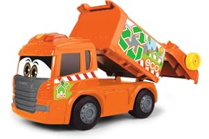 ABC 204114004 - Sopbilen Gary Garbage - Scania Sopbil från ABC med Frihjul, Ljus, Ljud, Manuellt Öppningsbar och Lutande av S