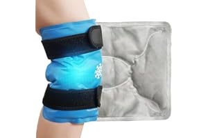 ‎KOONIE Koonie Kühlmanschette Knie mit Klettverschlüsse,Kalt & Warm Kompresse Wiederverwendbar Kühlpacks,35cm*27cm Kühlpads Groß Gel Kühlbandage für Knie Schmerzlinderung,ArthritisSchwellungen Sportverletzung