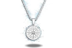 THE BLOQ Mens Pendant Necklace Cross Chain Pendant Necklace For Men | Iced Out Chain Mens Chain 3MM Rope Chain Gold Cross Necklace | Silver Cross Pendant Gold Necklace | Silver Mens Pendant Necklace Cross