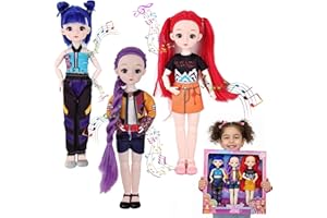Blisscok KP De-Monn Puppen Merch,6 Stück Anime Puppe KP Doll Set mit Puppenkostüm Zubehör Weihnachten Fangeschenk (B-3Pcs(mit Musik))