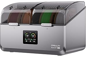 Creality Space Pi X4 Filament Dryer Box, 4-Spools 3D Printer Storage Box, Dual Heating Chambers, 200W PTC Heats Up to 85°C, Fast Drying & Moisture-Free Storage, for PLA, PETG, TPU, ABS