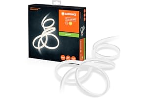 LEDVANCE Luminaire mural et plafonnier: adapté à toutes surfaces | NEON FLEX / 19 W | Blanc chaud | 3000 K | silicone | IP44