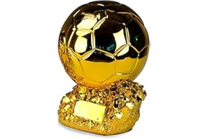 SUSANMAISON Golden Ballon Football Championship Prize Trophy personalizzabile Player Award Soccer Replica Fan Collectible Birthday Gift
