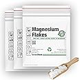 Grow Chem Magnesium Flakes 15KG (3x5KG Bags) Pure Magnesium Chloride from The Dead Sea - Mineral-Rich Bath Salts for Foot & Muscle Soaks - Improves Sleep, Stress Relief, Joint Health & Skin Hydration
